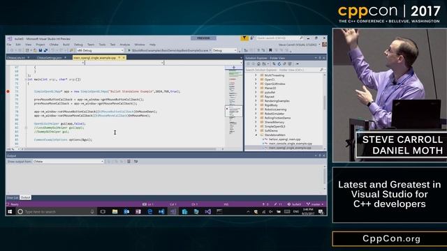 Latest & Greatest in Visual Studio for C++ developers - Steve Carroll & Daniel Moth [ CppCon 2017 ]