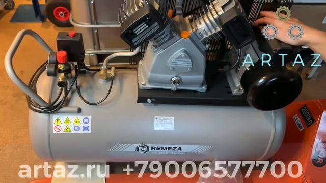 Установка компрессорная поршневая 220в 420 л/м Ремеза СБ4/С-100.LB30A