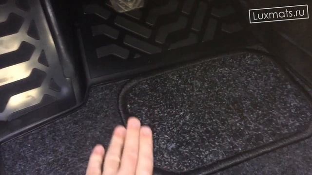 Всесезонные 3D автомобильные коврики в салон Hyundai Solaris I (Хендай Солярис) (2010-2016) LUXMAT