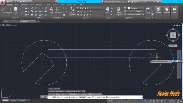 AutoCAD Tutorial | How To Draw A 2D Spanner And Exporting As PDF File | Tutorials | Roalex Media
