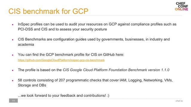 PCI-DSS and #CIS #Compliance Automation On #GCP #ChefConf Online 2020