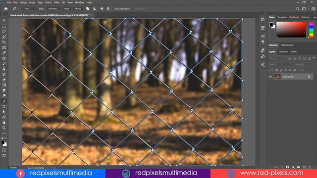 Easy Way to Remove Fence in Photoshop || Just few Steps || Pen Tool Photoshop CC 2020 Technique