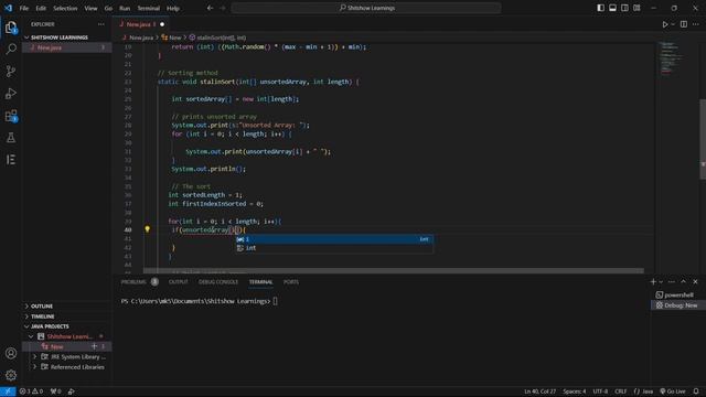 Implementing a *CURSED* Sorting Algorithm in Java | JAVA Programming - Stalin Sort