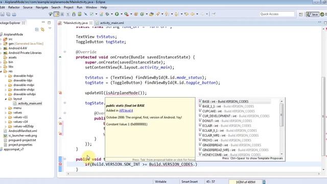 How to control Airplane mode using Java code in android