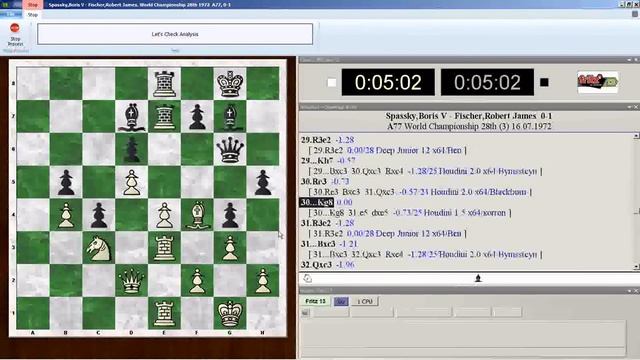 Fritz13 - Retrieving Existing Game Analysis Stored The 