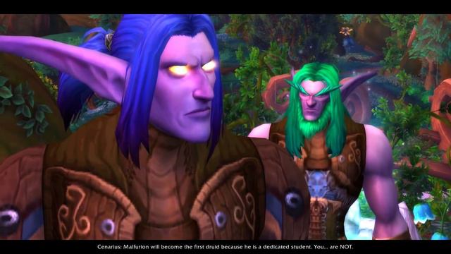 WOW Legion 🌟 Cenarius Rejects Illidan (Memory) - Cutscene
