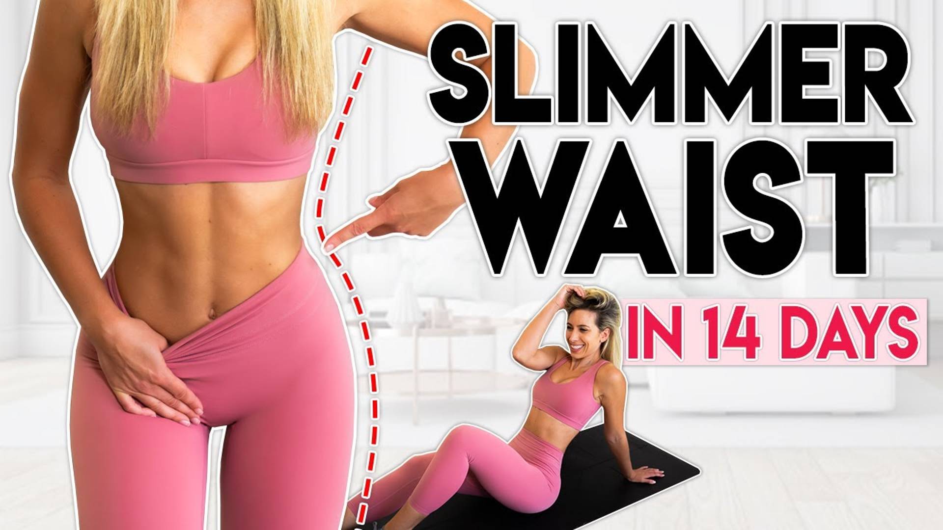 SMALLER WAIST in 14 Days (lose fat) | 10 minute Home Workout