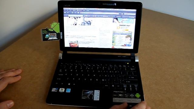 Acer D250 Windows 7 starter & Android : Déballage
