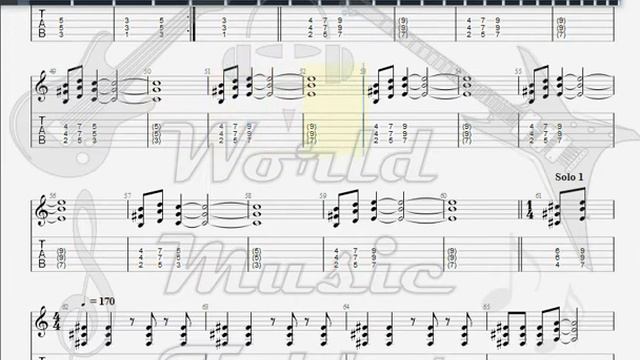 Iron Maiden   Mother Russia GUITAR 1 TAB