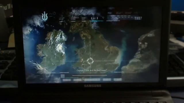 Samsung N510 Ion Netbook playing Call of Duty 4