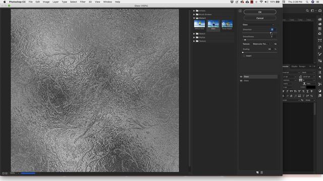 Pattern Photoshop Tutorial: Embossed Metal Effect