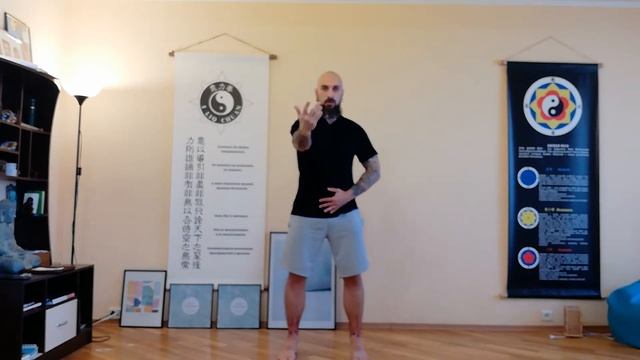 3.НЭЙГУН: 2.И Гун - 3.3.Горизонталь: наматывание по 8 кругам (нейтральная стойка)