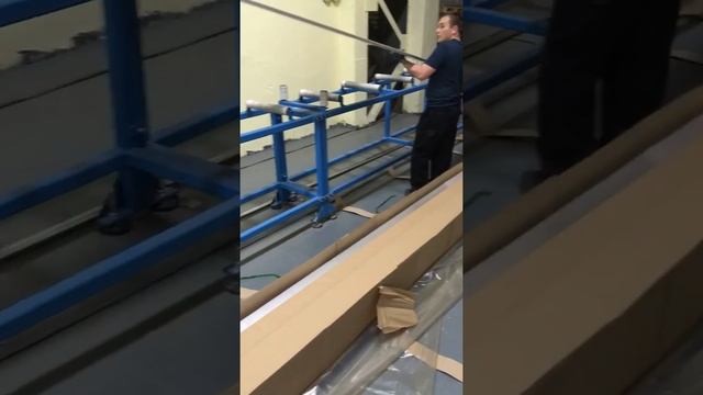 Обработка алюминиевого профиля нержавеющей дробью