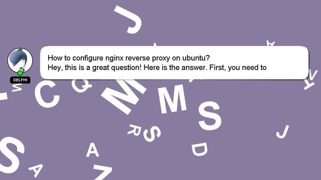 How to configure nginx reverse proxy on ubuntu?