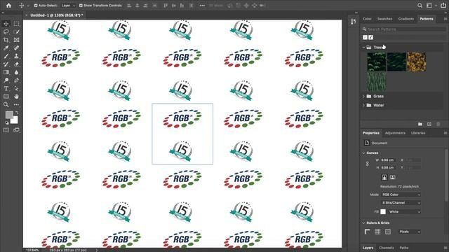 NEW Photoshop 2021 Pattern Preview For Repeating Patterns - For Wrapping Paper.
