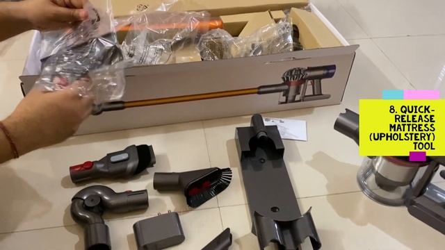 Dyson v8 absolute plus Detailed Unboxing