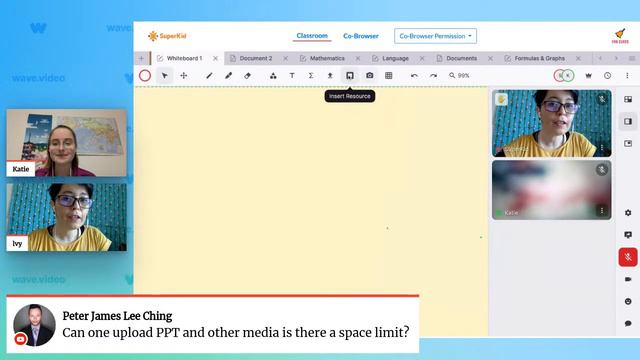 Teach independently with SuperKid: all-inclusive interactive virtual classroom platform