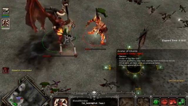 BloodThirster vs Avatar Of Khaine Sync kill