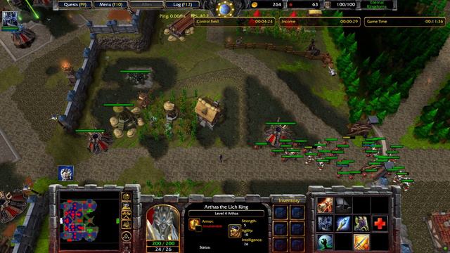 Eternal Kingdoms 1.0.6 - Arthas gameplay (vs Insane Difficulty AI) | Warcraft 3 Reforged