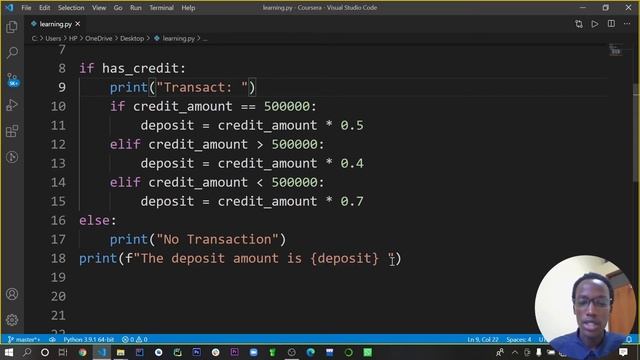 Solution conditional IF statement