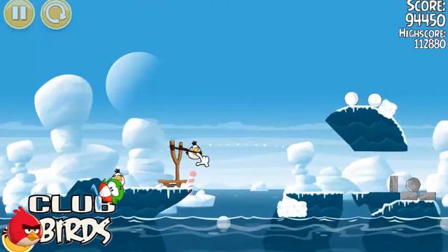 Angry Birds Seasons Arctic Eggspedition / Nivel 1-13 / 3 estrellas