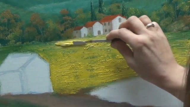 Картина Тоскана. Рисуем итальянский пейзаж