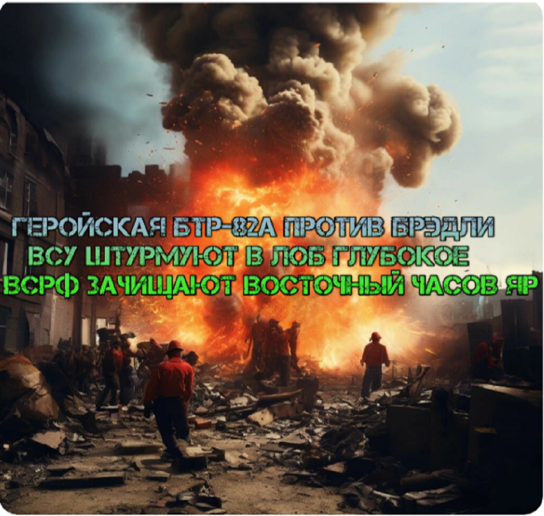 Украинский фронт-геройская БТР82А против Брэдли.ВСУ Штурмуют Глубокоe ВСРФ Зачищают Часов Яр 9 июня