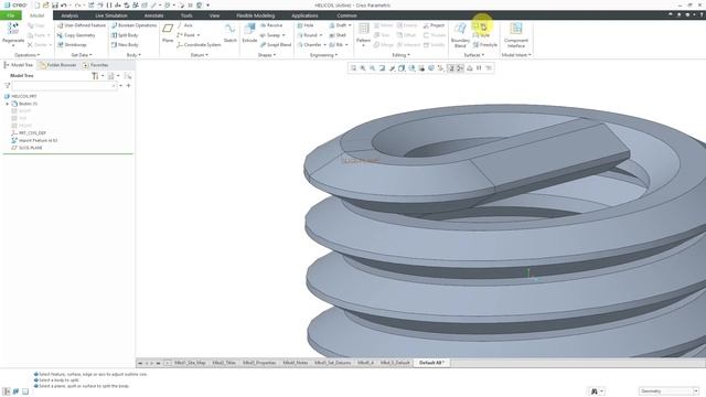 Creo Parametric 7.0 - Multibody Modeling - Split Body and Remove Body