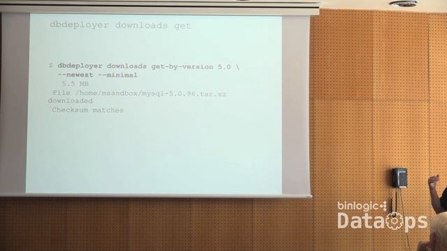 DataOps Barcelona - Presentation “Dbdeployer, the universal installer.”