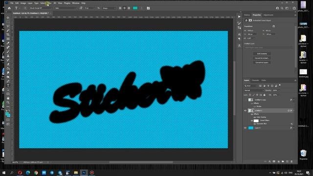 STICKER IN PHOTOSHOP - Create Custom Sticker In Photoshop |  Photoshop Tutorial.