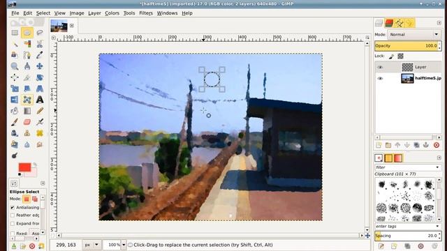 Gimp on 2GHz-Celeron560 with 2GB-RAM