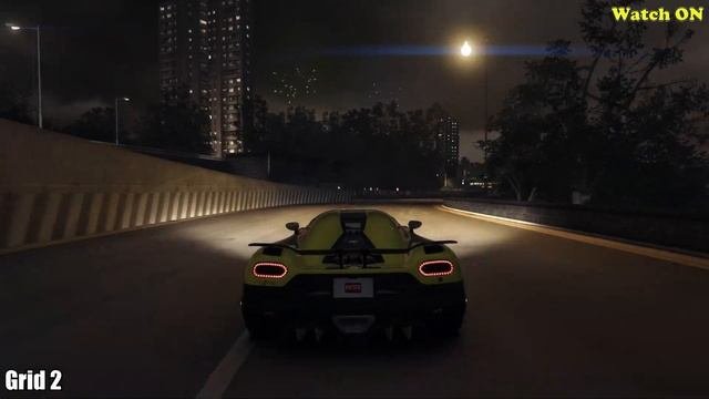 Koenigsegg Agera R Comparison in Forza Horizon 4 GRID Need for Speed Most Wanted Grid 2