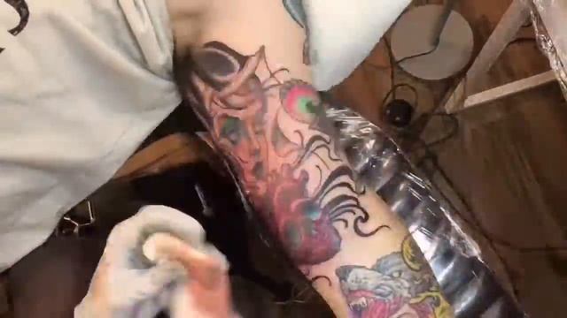 Neotraditional Girl and Heart Tattoo Timelapse by London Reese