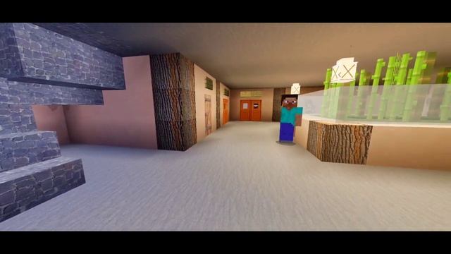 Учат в школе. Minecraft [4K]
