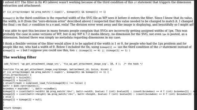 Wordpress: Can't extract and set SVG dimensions (2 Solutions!!)