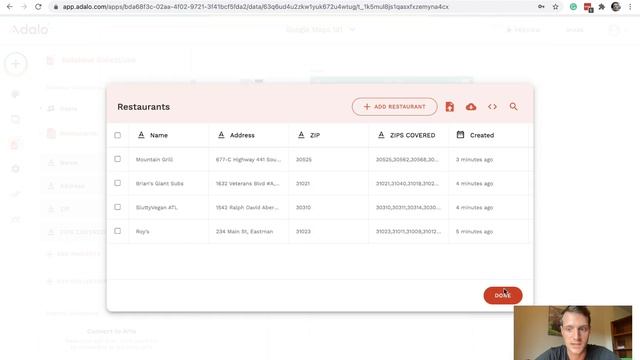 Adalo Search by ZIP Code radius the easy way