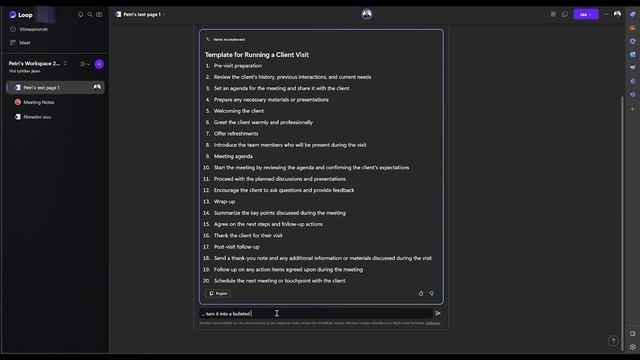 Näin toimii Microsoft 365 Copilot Loopissa!