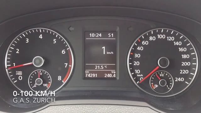 VW Sharan 1.4 TSI BMT DSG 150 PS 0-100 km/h acceleration