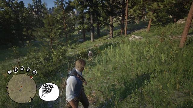 Red Dead Redemption 2 так себе герой прикол