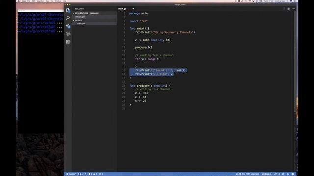 #golang #striversity 07.02 - Send only Channels in Go