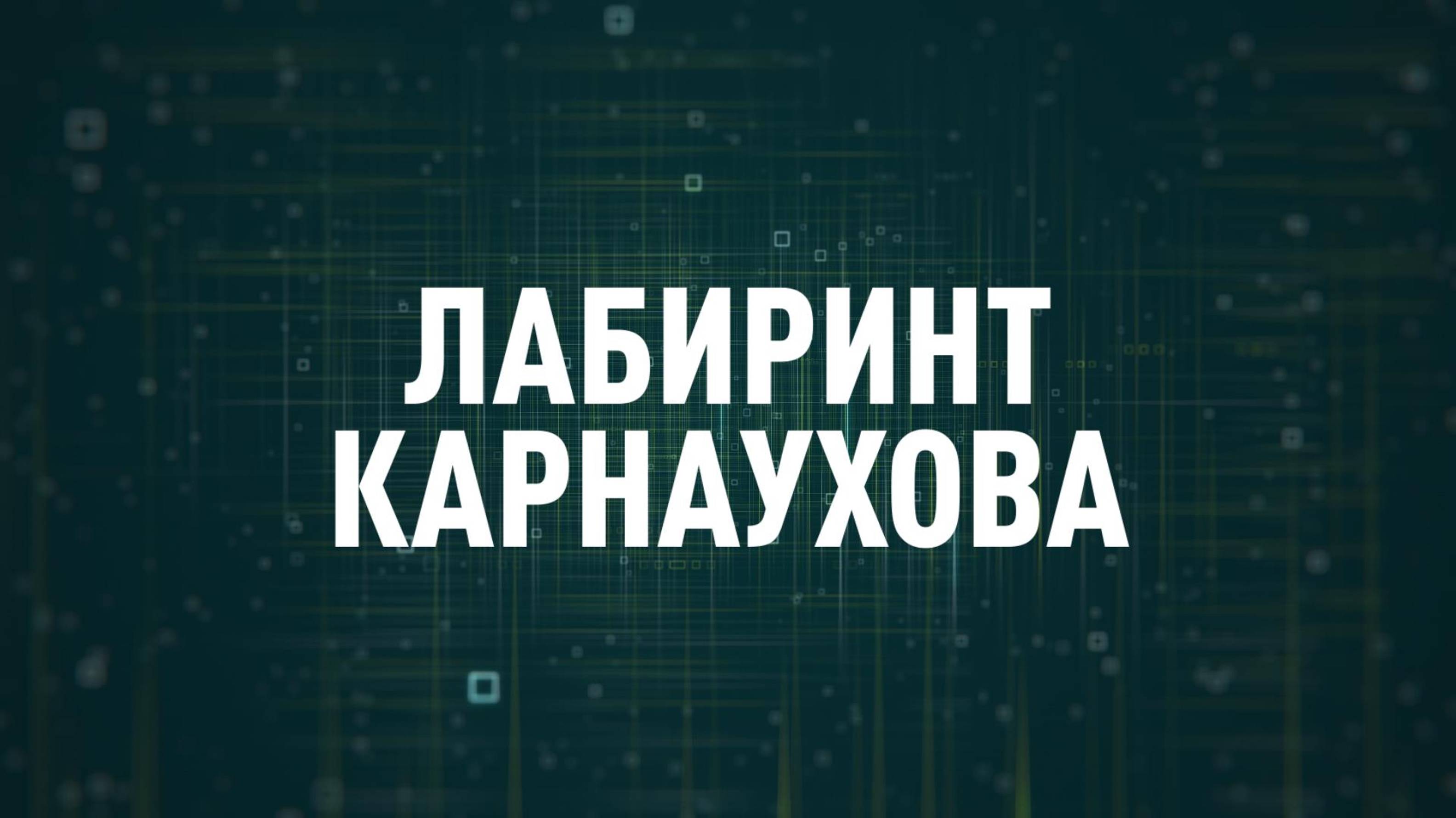 Лабиринт Карнаухова | СОЛОВЬЁВLIVE | 30 июля 2024 года