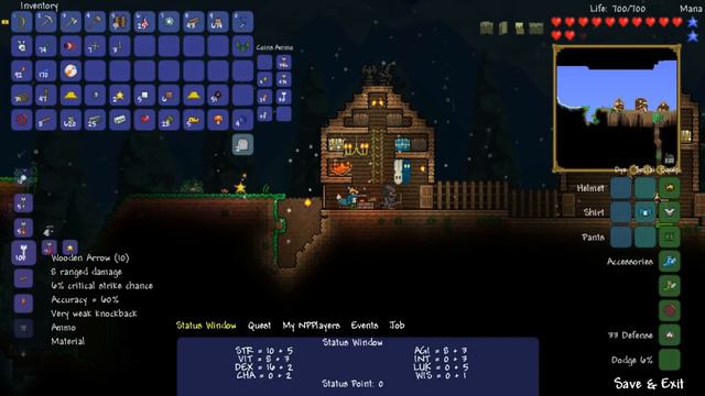 N Mod Terraria 1.2 RPG Lets Play Part 9!: EYE OF CTHULHU REVENGE!