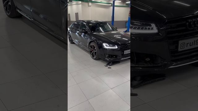 Калибровка радаров адаптивного круиз контроля Audi A8D4.Audia8 датчикзагорожен калибровкарадаров