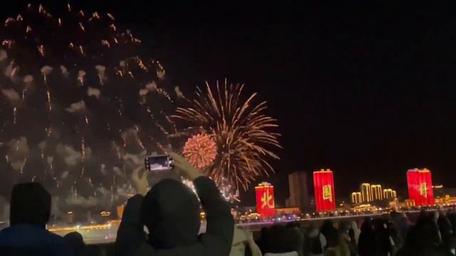 Шоу фейерверков в Хэйхэ