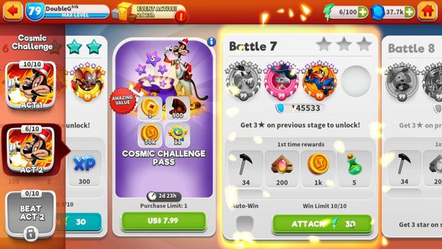 Pitcher Babbit: Cosmic Challenge, Acts 1-3 & HUGE jackpot! | Looney Tunes: World of Mayhem