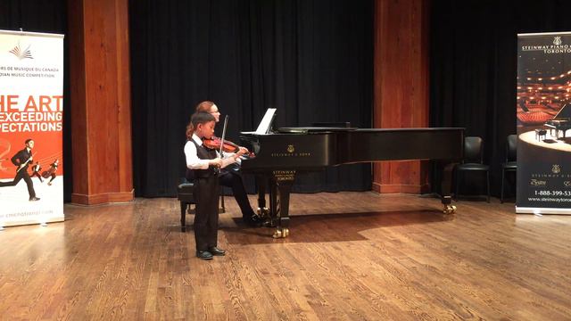 Corelli Sonata op.5, No.7 in D minor 2nd and 3rd by Roland Ding 6 years in 2016 CMC provincial fina