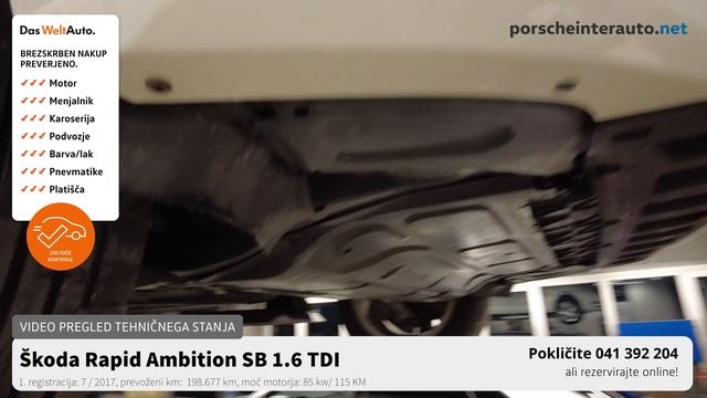 Škoda Rapid Ambition SB 1.6 TDI - TEHNIČNO STANJE