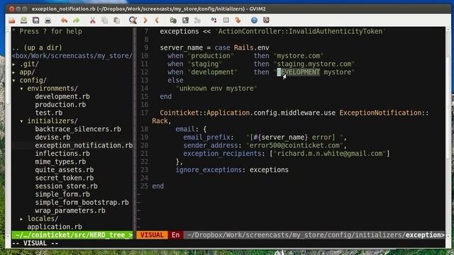 Научись Rails: Exception Notification - ошибки в почту (эпизод 38)