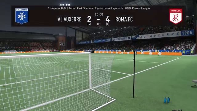 FIFA 22= Career Auxerre #3 Season  League Europe 1/4 Final   AJ Auxerre - AC Roma Rome