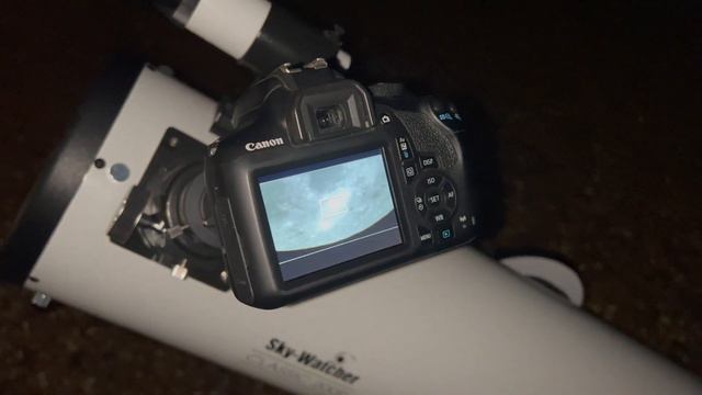 The Moon, Jupiter & Mars through 2x Barlow lens